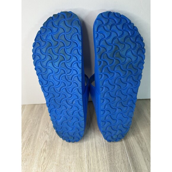 Birkenstock Sandals Womens 10 Mens 8 Gizeh Eva Rubber Royal Blue Thong Flip Flop - Picture 15 of 16